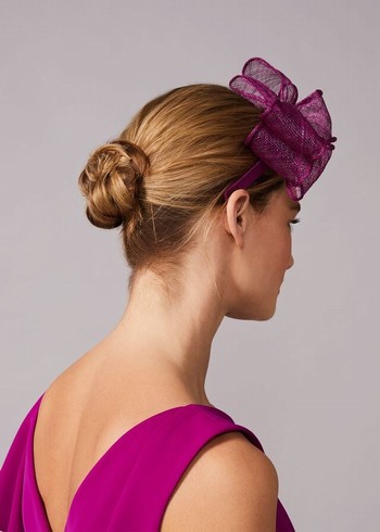 Phase Eight Zalinda Bow Hats Purple Canada | HMNSTK-792